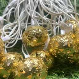 SPARK WORLD Yellow Ball Shape String Lights image 3