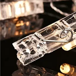 ENORMITY Yellow Photo Clip Shape String Lights image 5