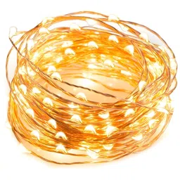 ENORMITY Yellow Rice Shape String Lights image 5