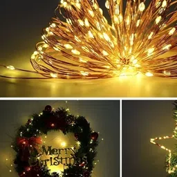 ENORMITY Yellow & White Rice Shape String Lights image 4