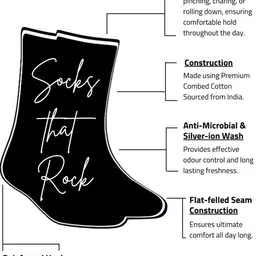 Dynamocks  Unisex Patterned Anti-Microbial  Calf-Length Socks image 4