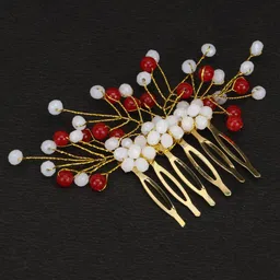 Krelin Gold-plated Beaded Hair Accessory Set-image-70