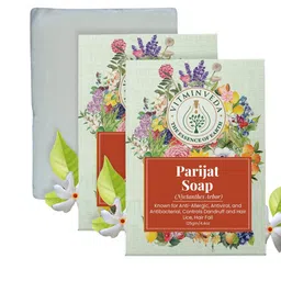 VITMINVEDA Set Of 2 Natural Parijat Herbal Soap Bar - 125g Each-44