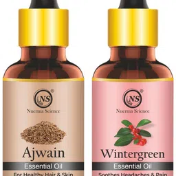 Nuerma Science Set Of 2 Pure Ajwain & Wintergreen Essential Oil 15ml Each-9