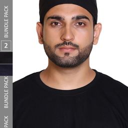 Gajraj Unisex Pack Of 2 Cotton Patka Skull Caps-91