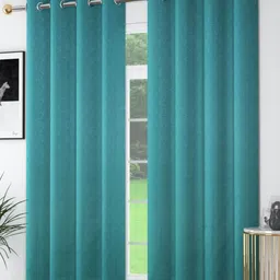 AaHo Decor Turquoise Blue 2Pcs  Ethnic Motifs Black Out Window Curtain-image-53