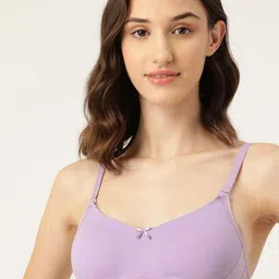 Roadster Pack Of 2 Non-Padded Pure Cotton All Day Comfort Seamless T-Shirt Bra-picture-20