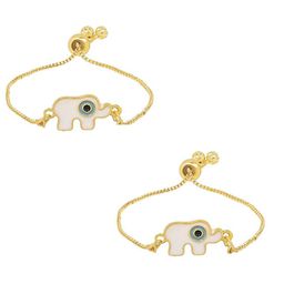 I Jewels Set Of 2 Gold-Plated Charm Bracelet-image-81
