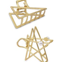 ToniQ Women Set of 2 Gold-Toned Claw Clip-19