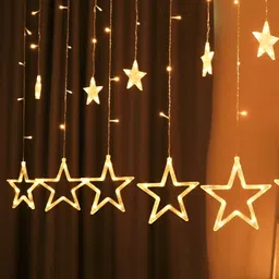 ENORMITY  Yellow Star Shaped  LED String Lights-0