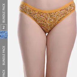 FIMS Women Pack Of 2 Printed Anti-Microbial Hipster Briefs-image-32