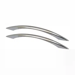 Rab Silver Toned 2 Pieces Matte Finished Drawer Handle-7