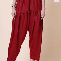 Clora Creation Women Pack Of 2 Woolen Loose-Fit Salwars-image-61