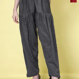 Clora Creation Women Pack Of 2 Woolen Loose-Fit Salwars-image-20