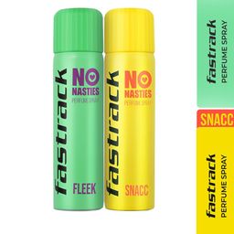 Fastrack Set of Fleek & Snacc No Nasties Perfume Spray - 135 ml Each-image-32