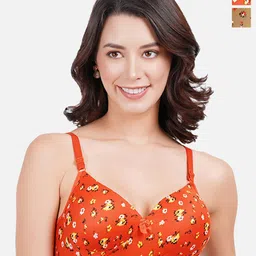 StyFun Pack Of 2 Floral Printed Push-Up Bra Full Coverage Lightly Padded Non-Wired-8