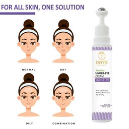 7 DAYS Set of 2 Aloe Vera Under Eye Cream With Vitamin E to Reduce Dark Circles-15ml Each image 5