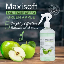 Maxisoft Set of 2 Green Apple Hand Sanitizer Spray-500 ml Each image 3