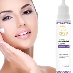 7 DAYS Set of 2 Aloe Vera Under Eye Cream With Vitamin E to Reduce Dark Circles-15ml Each image 3