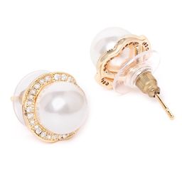 Zaveri Pearls Gold-Toned & White Circular Studs Earrings Set of 2 image 2