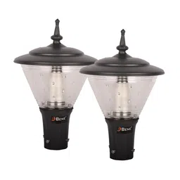 BENE Bonic Grey & White 2 Pieces Frustum Waterproof & Rustproof Outdoor Lamps-image-75