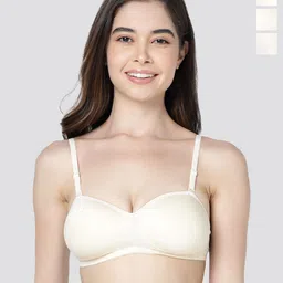 Kalyani Leslie Pack of 3 Light Padded Seamless Balconette Bras with All Day Comfort-57