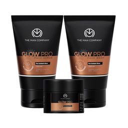 THE MAN COMPANY Glow Pro Face Wash 100ml-Scrub 100g & Moisturizer 50g-2