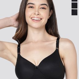Kalyani Cherry Pack Of 3 Full Coverage Lightly Padded Everyday Bras- All Day Comfort-picture-38