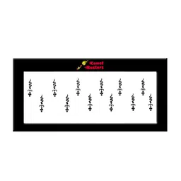 Comet Busters Set of 3 Handcrafted Reusable Traditional Designer Bindis - Black 023 image 2