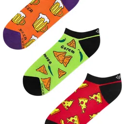Dynamocks Pack Of 3 Patterned Ankle Length Socks image 2
