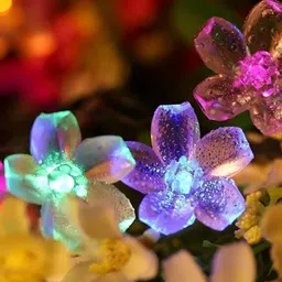 ENORMITY Yellow & Pink Flower Shape String Lights image 3