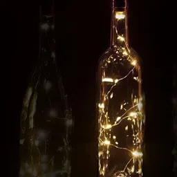 ENORMITY 3-Pcs Yellow Rice Shaped  Cork LED String Lights image 3