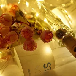 SPARK WORLD 3-Pcs Yellow Cork LED String Lights image 4