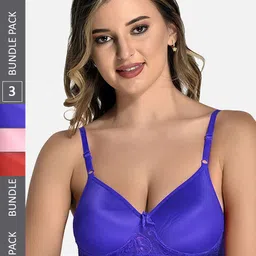 StyFun Pack Of 3 Full Coverage Lightly Padded Bra With All Day Comfort-picture-28