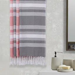 Arrabi Set Of 4 Striped 210 GSM Pure Cotton Bath Towels-image-77