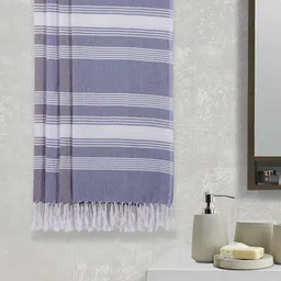 Arrabi Set Of 4 Striped 210 GSM Cotton Bath Towels-image-60