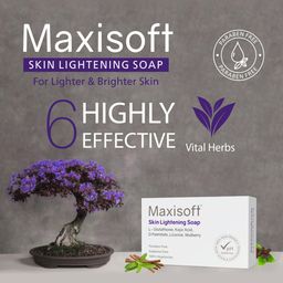 Maxisoft Set of 4 Skin Lightening Soaps with Kojic Acid & Mulberry - 75 g Each image 3