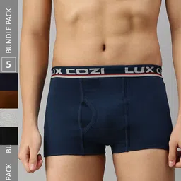 Lux Cozi Men Pack Of 5 Mid-Rise Assorted Trunks-37