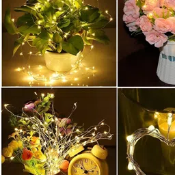 ENORMITY Yellow Rice Shape String Lights image 5