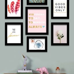 Art Street Set Of 7 Black & White Individual Wall Art-13
