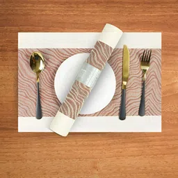 YELONA Brown 7 Pieces Self-Designed Table Placemats with Runner image 3