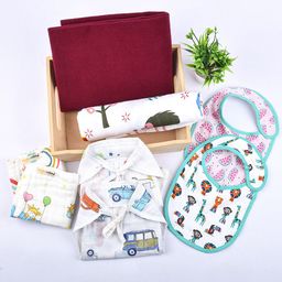 Moms Home Set Of 8 Pure Organic Cotton Dry Sheet Combo-26