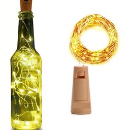 SPARK WORLD Yellow 8 Pieces Cork LED String Lights image 3