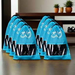 Kuber Industries 8-Pcs Waterproof Shoe Bags-18