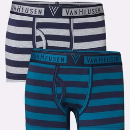 Van Heusen Boys Pack of 2 Striped Colour Fresh Ultra Soft Trunks-image-22