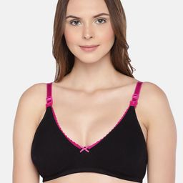 Inner Sense Black Organic Cotton Antimicrobial Sustainable Soft Nursing Bra  IMB003C-image-34