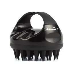 KLOY Black Hair Scalp Massager Exfoliator Shampoo Brush With Soft Silicone Bristles-47