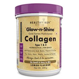 HealthyHey Nutrition Gold Series Hydrolysed Bovine Collagen Type 1 & 3, 200 g Lemon-17