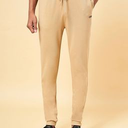 Ajile by Pantaloons Men Tan Solid Slim Fit Joggers-picture-36