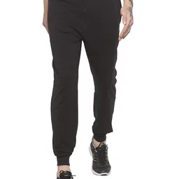 Status Quo Men Black Solid Cotton Joggers-image-97